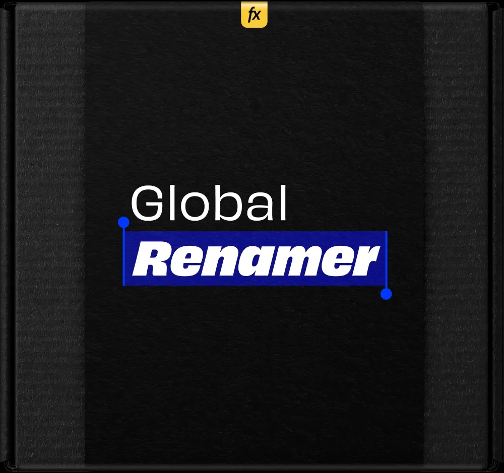 Free Script Global Renamer for After Effects