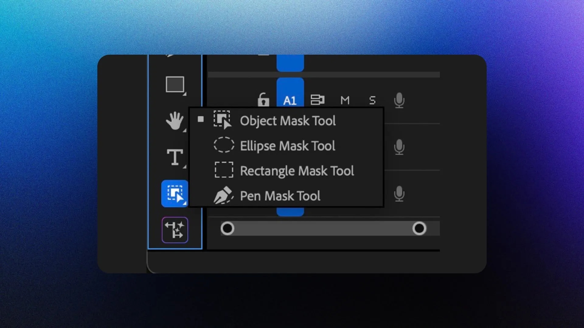 Premiere Pro Beta menu with Enable Feature option showing New Masking.
