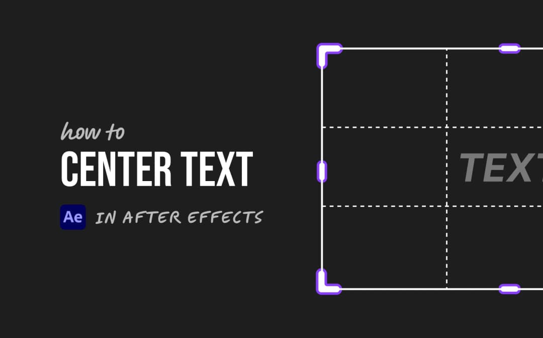 How to Center Text in After Effects