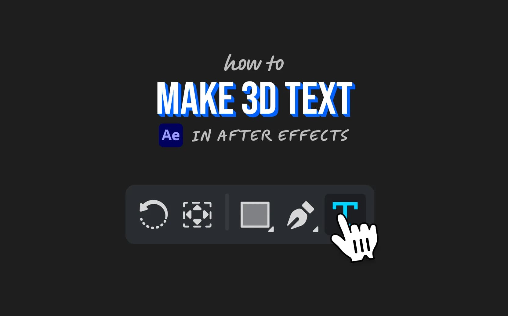 How to Make 3D Text in After Effects (No Plugins Needed)