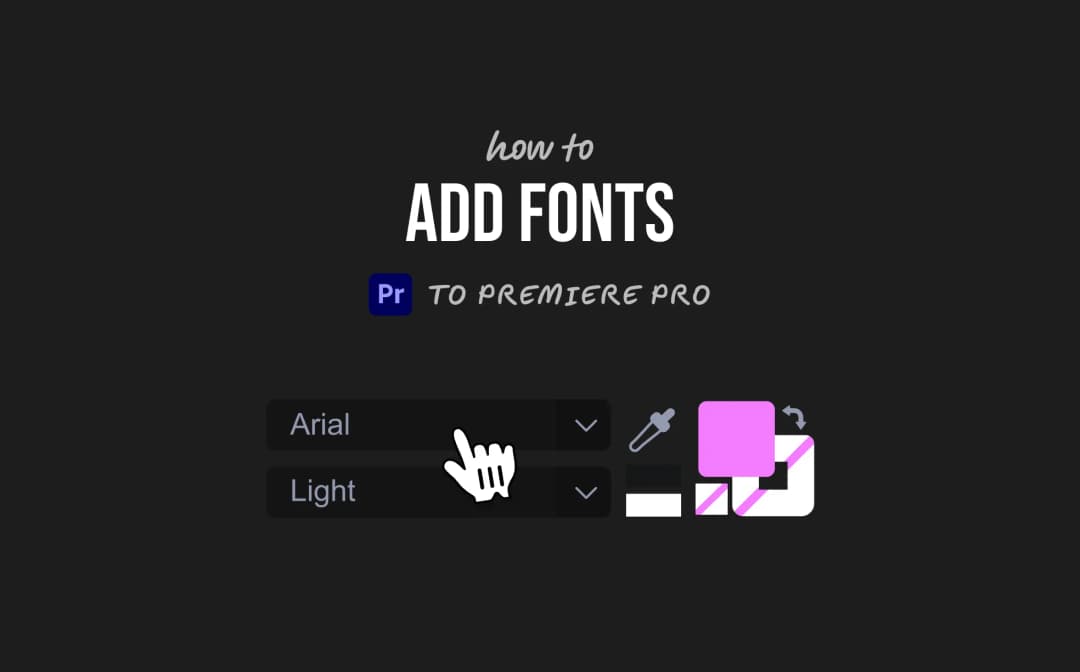 How to add fonts to premiere pro