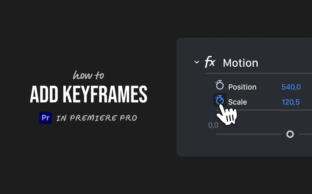 How to add keyframes in premiere pro