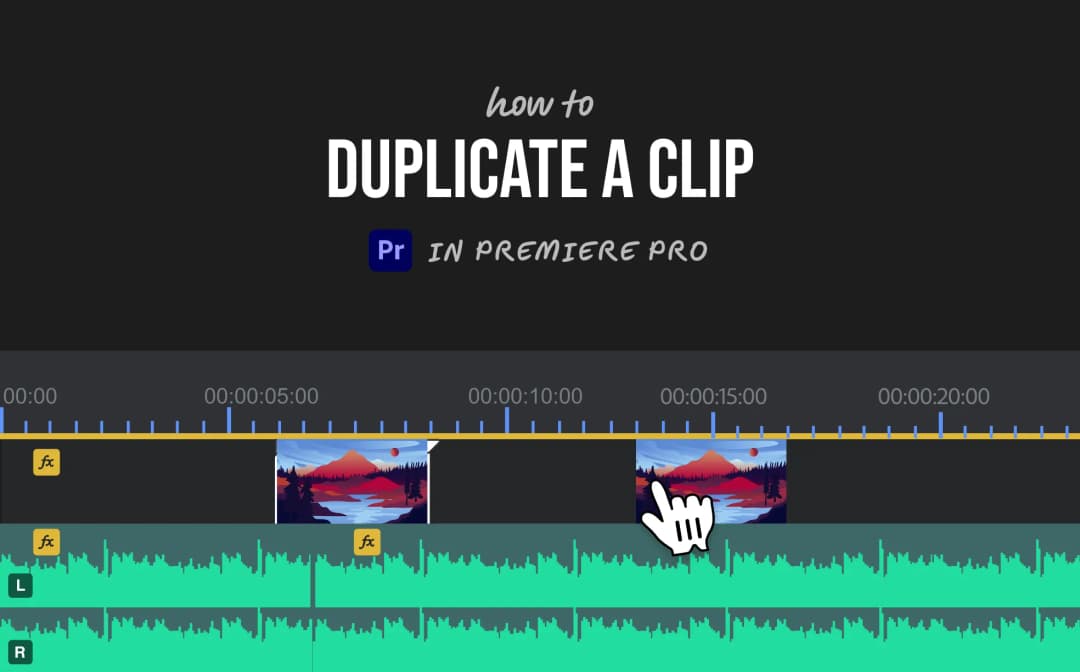 How to duplicate a clip in premiere pro