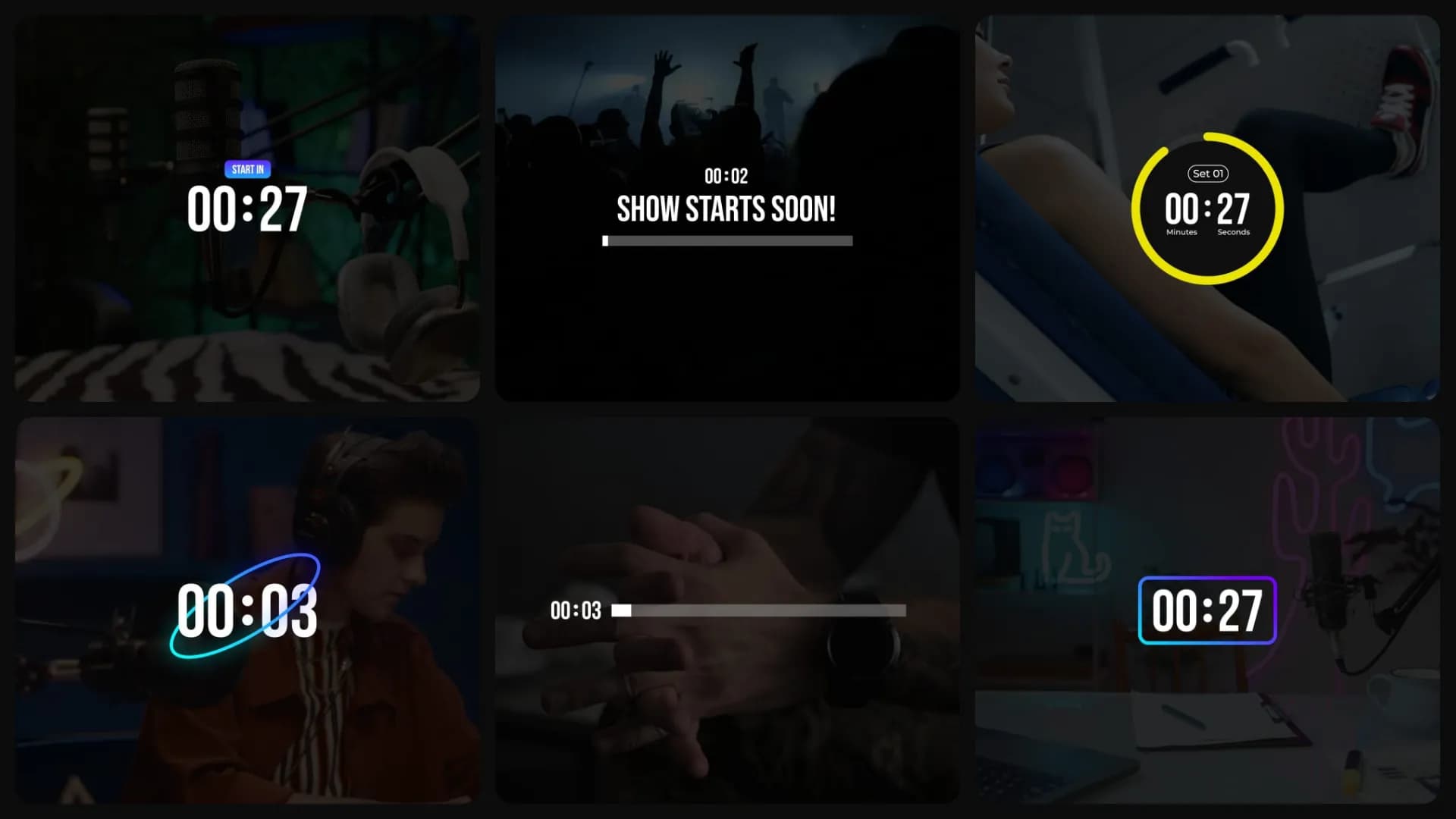 New Countdown Timers for Premiere Pro and After Effects preview grid