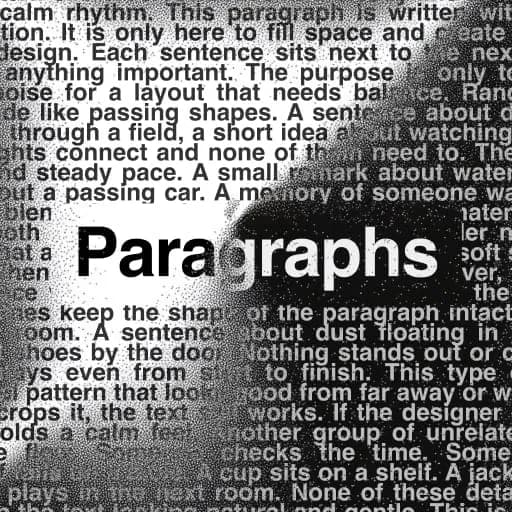Paragraphs