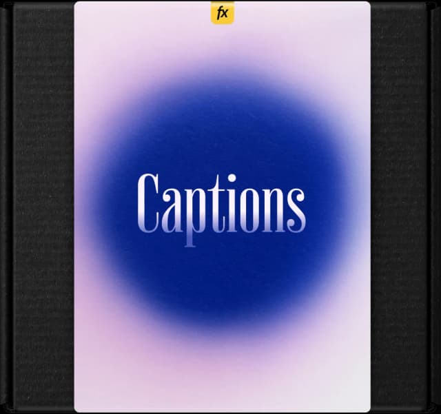 Captions