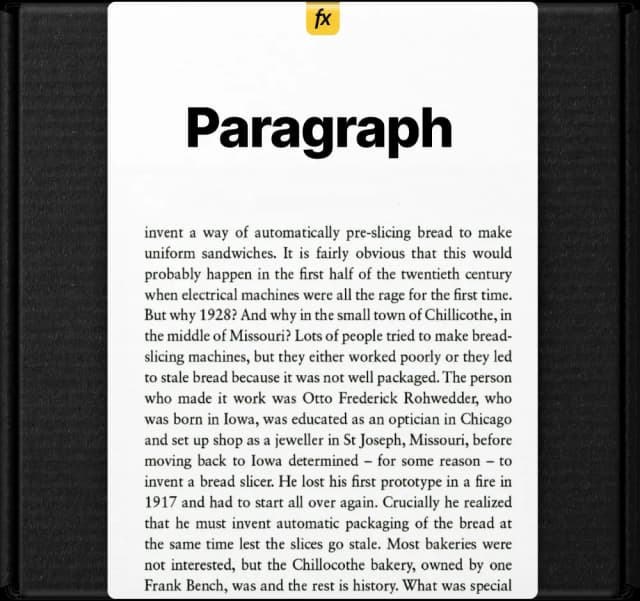 Paragraphs