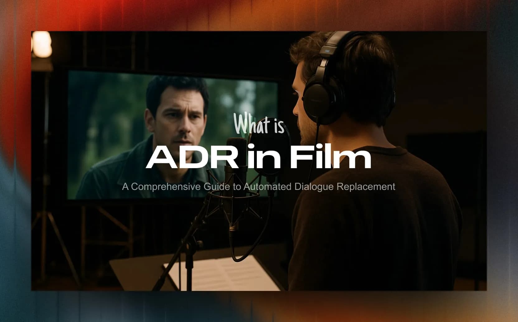 What is ADR in Film? A Comprehensive Guide to Automated Dialogue Replacement
