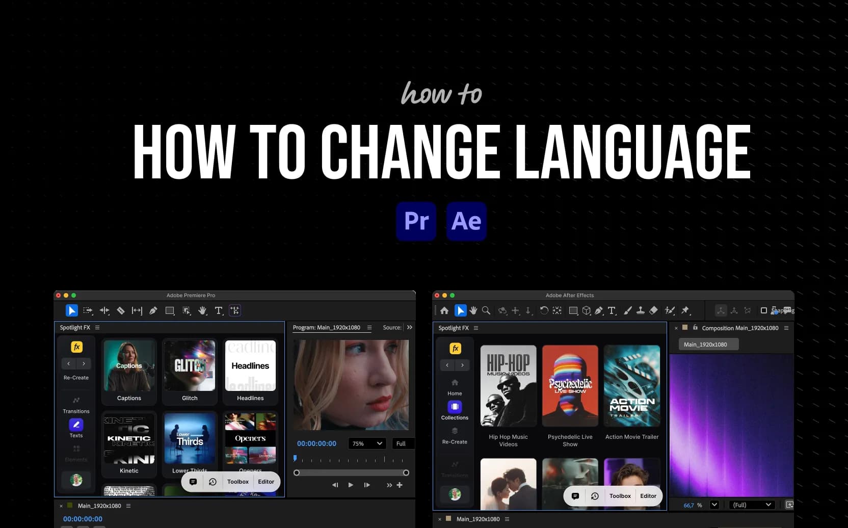 How to Change Language in Premiere Pro and After Effects (Step-by-Step)